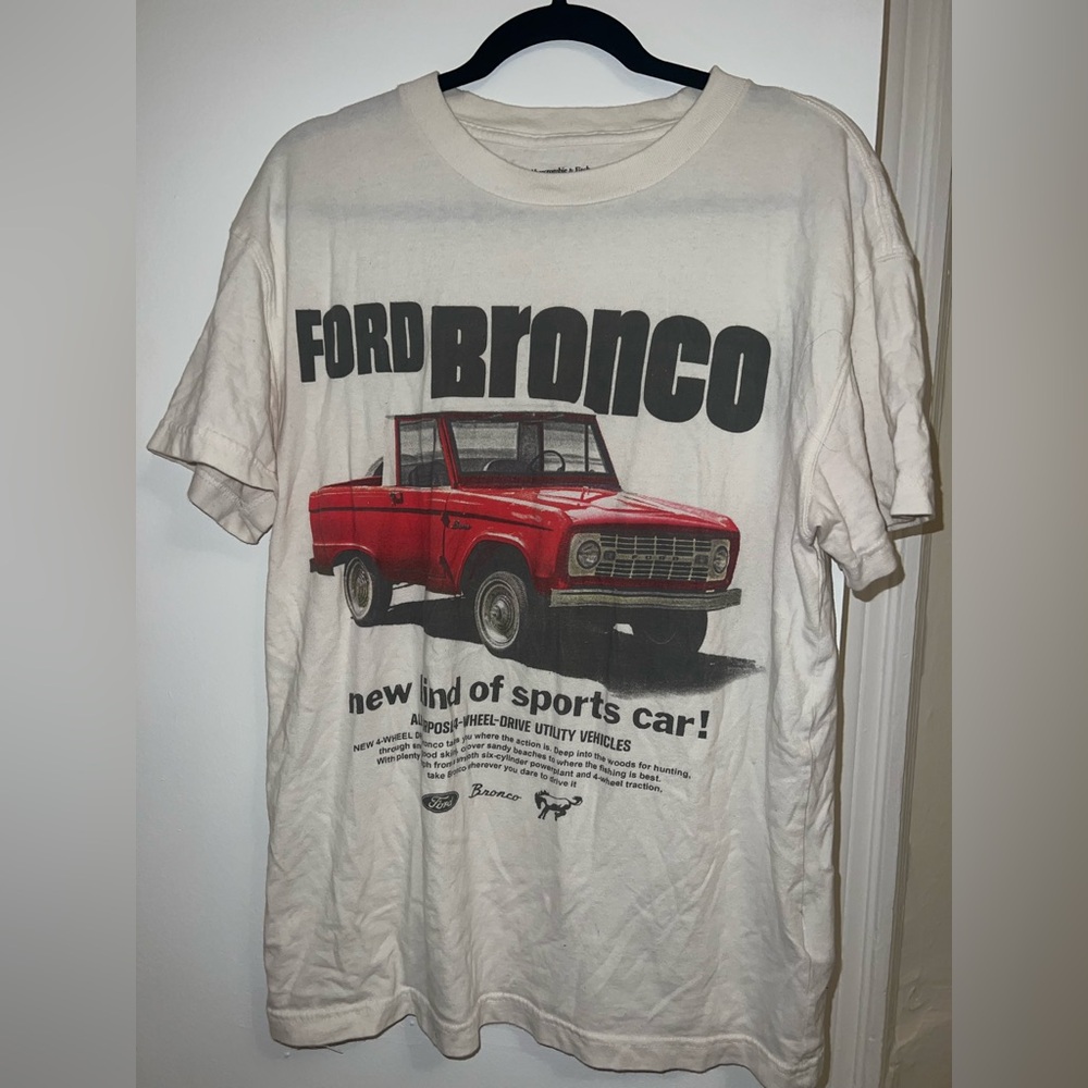 Abercrombie Ford Bronco Graphic T-Shirt - White